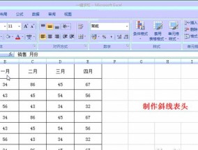 Excel表格制作教程（学会使用Excel制作各种类型的表格）