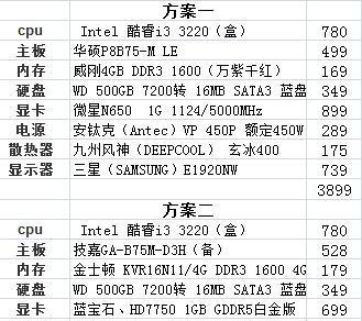 教你组装台式电脑（精选配置清单）  第3张